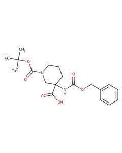 Astatech 1-BOC-3-CBZ-AMINO-PIPERIDINE-3-CARBOXYLIC ACID; 50MG; Purity 97%; MDL-MFCD04114482